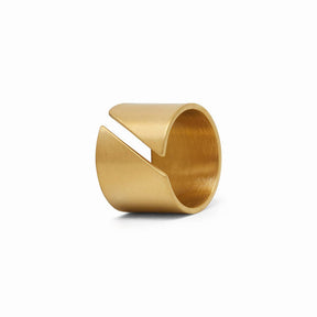 Anel Feminino Sliced Banhado em Ouro 18K