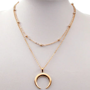 Colar Feminino Luar Banhado em Ouro 18K