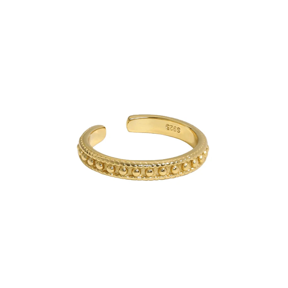 Anel Feminino Rockested Banhado em Ouro 18K