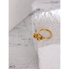 Anel Feminino Pinned Banhado em Ouro 18K