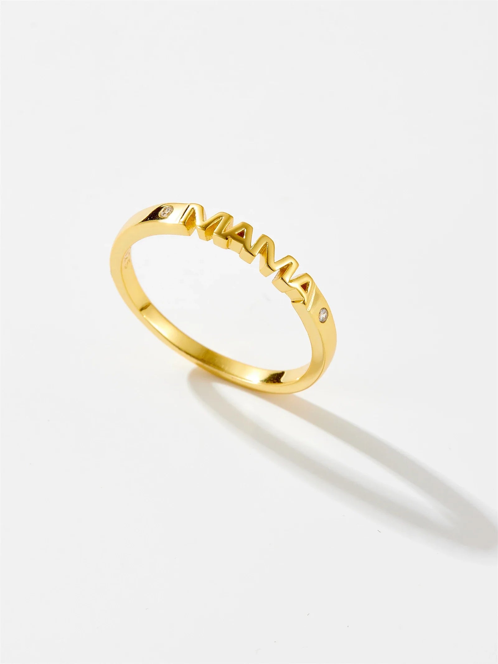 Anel Feminino Love com Pedra Zircônia Banhado em Ouro 18K