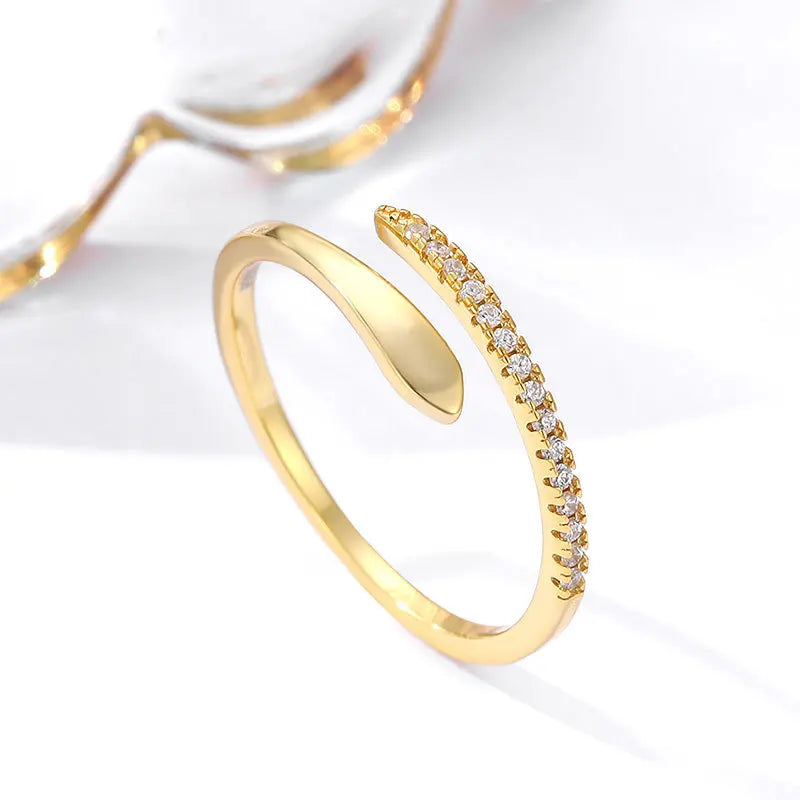 Anel Feminino Vintage Banhado em Ouro 18K