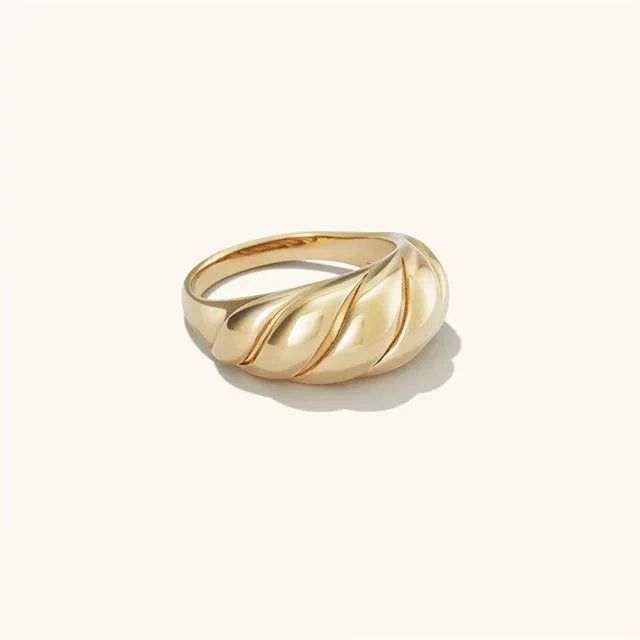 Anel Feminino Elegancy Banhado em Ouro 18K