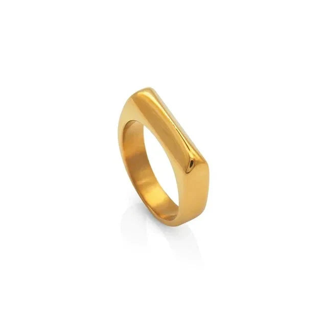 Anel Feminino Manco Banhado em Ouro 18K