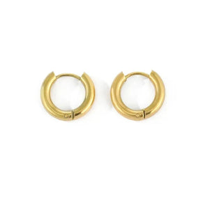 Brinco Feminino Estilo Triplo Banhado em Ouro 18K