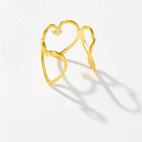 Anel Feminino Luvres Banhado em Ouro 18K