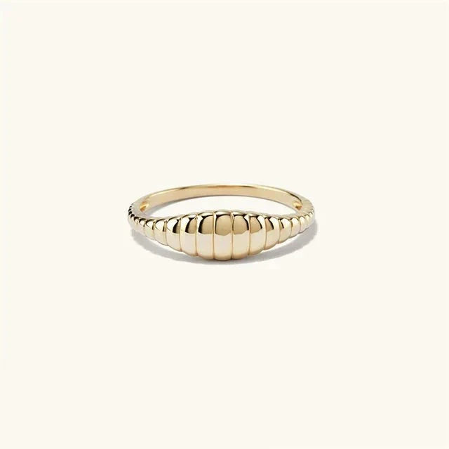 Anel Feminino Glamour Banhado em Ouro 18K