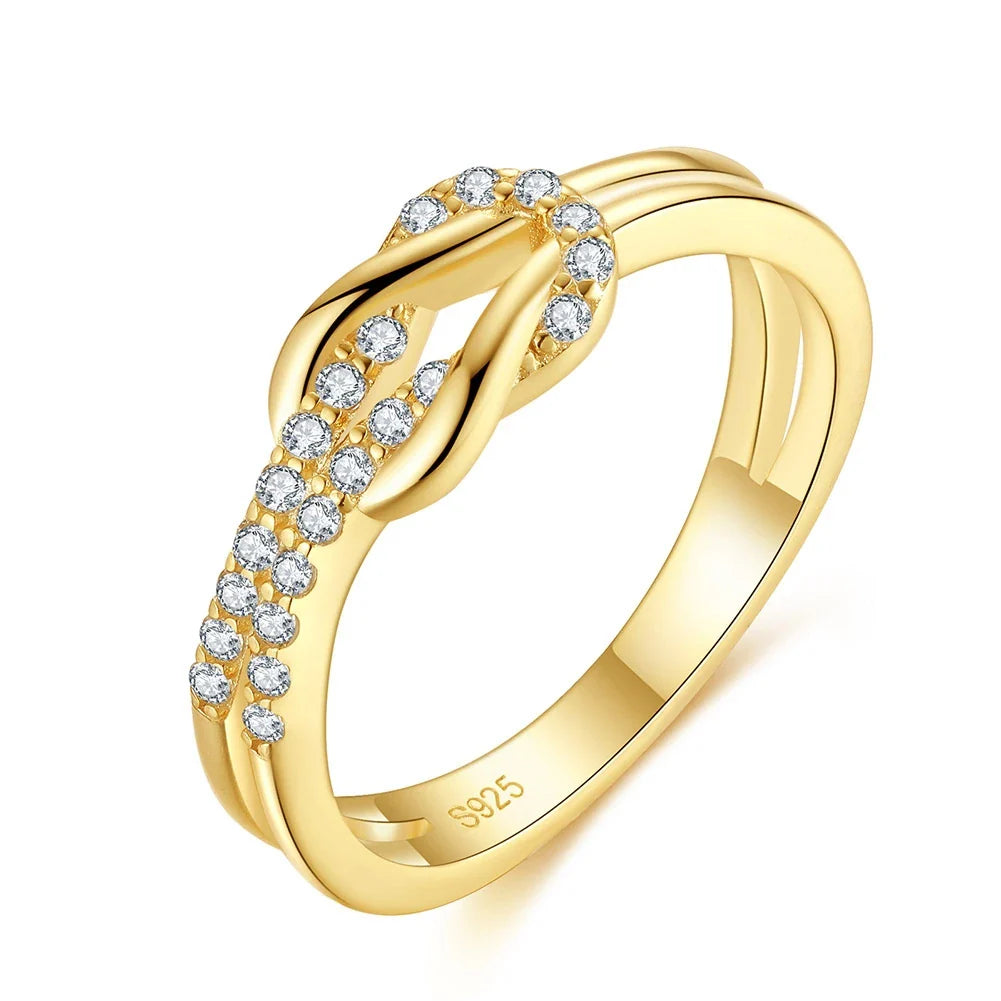 Anel Feminino Jewels Banhado em Ouro 18K