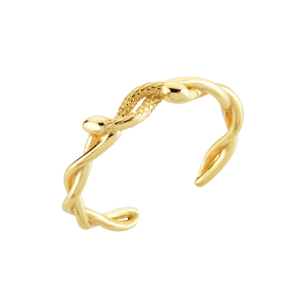 Anel Feminino Snakeland Banhado em Ouro 18K