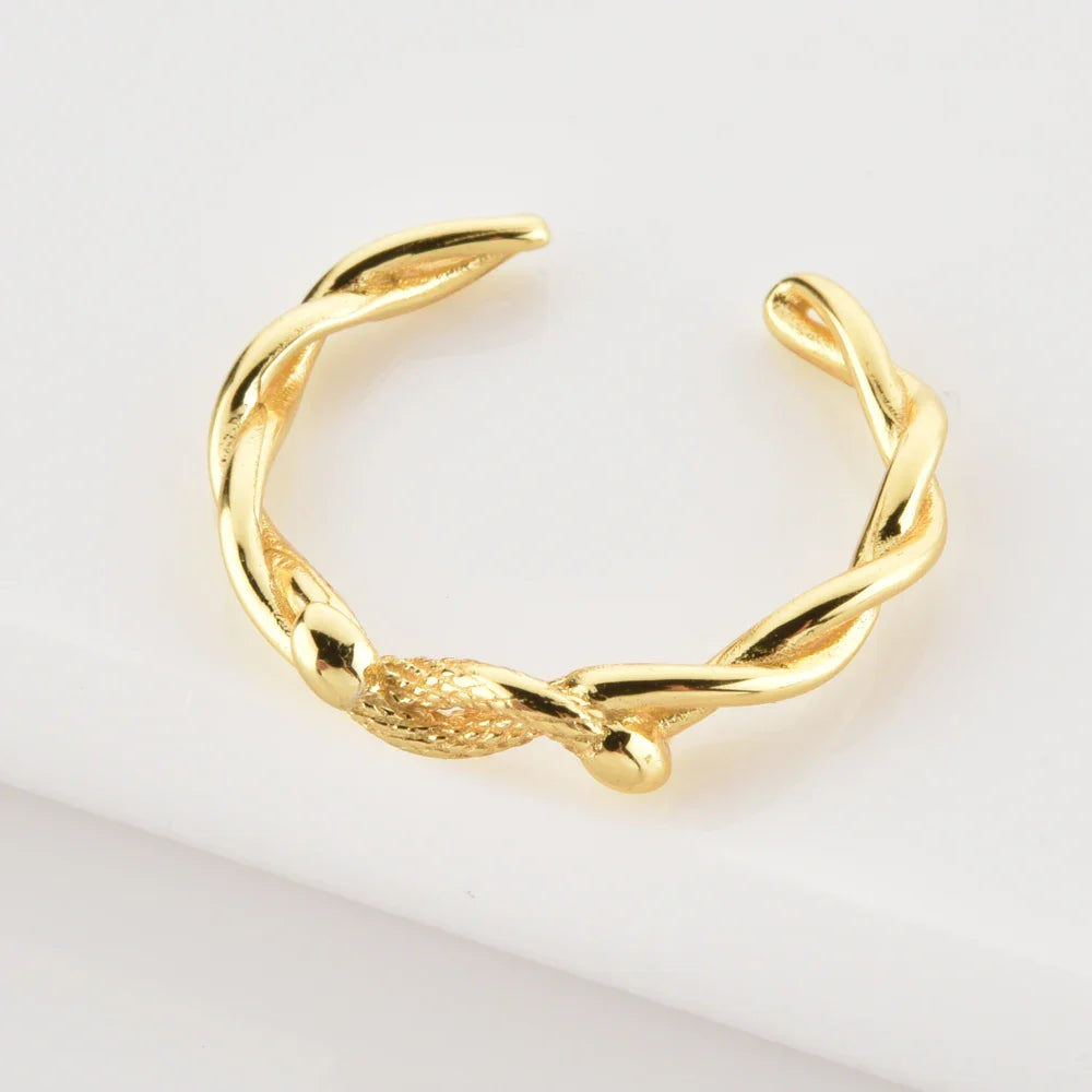 Anel Feminino Snakeland Banhado em Ouro 18K