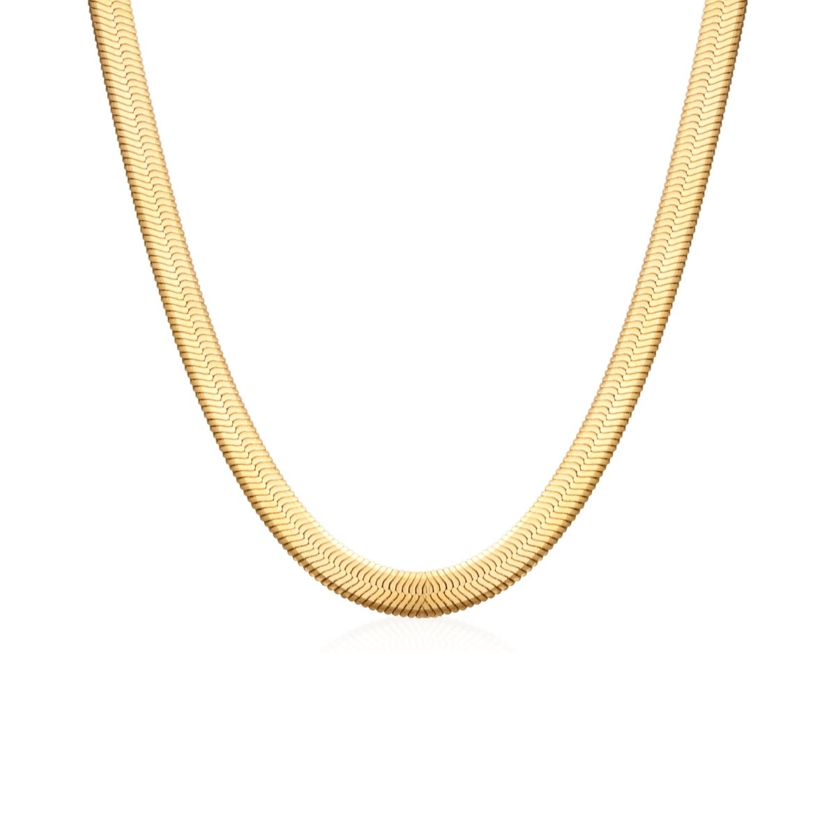 Colar Feminino Malha Snake Dourado Banhado em Ouro 18K