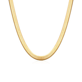 Colar Feminino Malha Snake Dourado Banhado em Ouro 18K